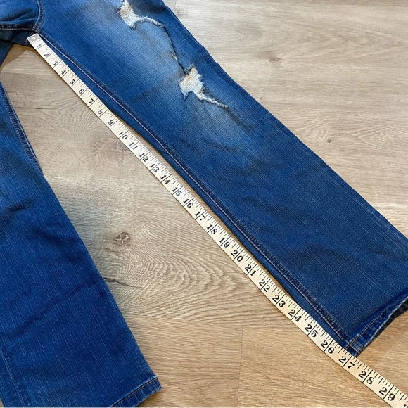 Level 99 Distressed Blue High Waist Jeans - Picture 6 of 12